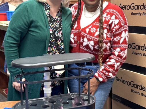 Media Specialist Melissa Handley and Principal Monica Goree