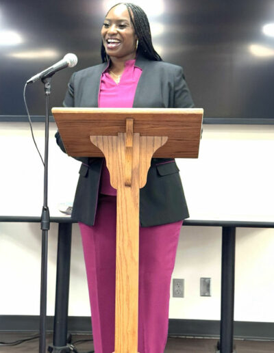 Clerk of Superior & Magistrate Courts, Chanae Q. Clemons speaking