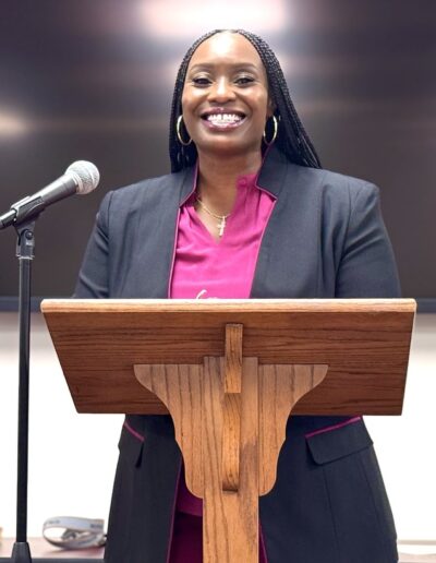 Clerk of Superior & Magistrate Courts, Chanae Q. Clemons speaking