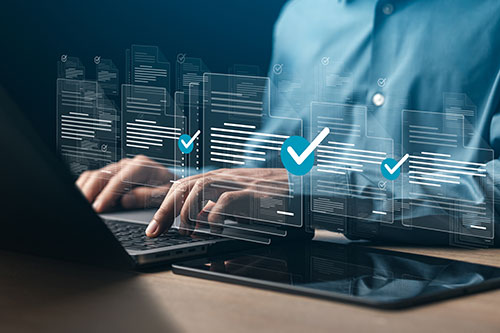 Filing on computer